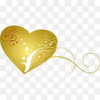 黄色花纹爱心-空若网 黄色花纹爱心-空若网
