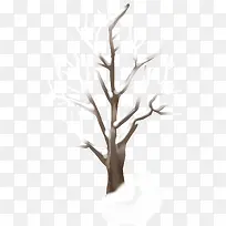 冬季树枝雪景展架-空若网 冬季树枝雪景展架-空若网