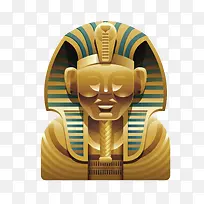 埃及法老金塑雕像矢量-空若网 埃及法老金塑雕像矢量-空若网