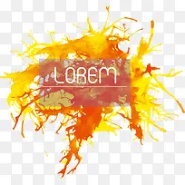 黄色水彩涂鸦标题底纹-空若网 黄色水彩涂鸦标题底纹-空若网