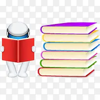 卡通小人看书-空若网 卡通小人看书-空若网