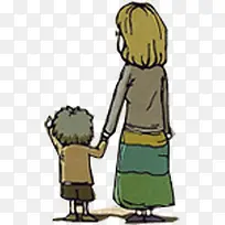 牵手母子温馨有爱-空若网 牵手母子温馨有爱-空若网