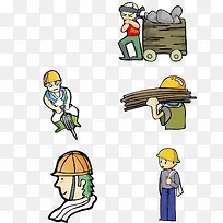 手绘工人-空若网 手绘工人-空若网