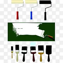 刷涂料的数字与滚刷-空若网 刷涂料的数字与滚刷-空若网