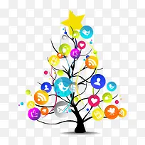 卡通树图标按钮-空若网 卡通树图标按钮-空若网