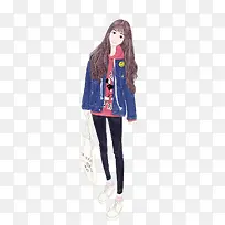 可爱时尚的长发女孩-空若网 可爱时尚的长发女孩-空若网