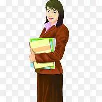 教师节插画女性老师-空若网 教师节插画女性老师-空若网