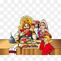 卡通童话晚宴国王素材-空若网 卡通童话晚宴国王素材-空若网