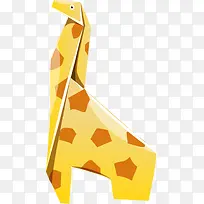 长颈鹿动物折纸-空若网 长颈鹿动物折纸-空若网