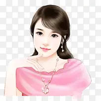 粉色上衣可爱女神-空若网 粉色上衣可爱女神-空若网