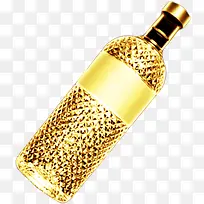 黄金高清质感酒瓶摄影效果-空若网 黄金高清质感酒瓶摄影效果-空若网