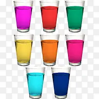 矢量彩色杯子饮料素材酒-空若网 矢量彩色杯子饮料素材酒-空若网
