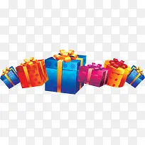 形状各异多彩礼盒双11-空若网 形状各异多彩礼盒双11-空若网