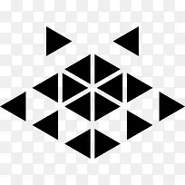 多边形的鳄鱼图标-空若网 多边形的鳄鱼图标-空若网