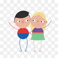 卡通男孩女孩人物-空若网 卡通男孩女孩人物-空若网