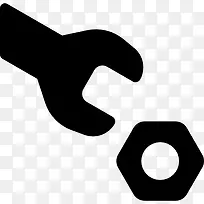 扳手和螺丝图标-空若网 扳手和螺丝图标-空若网