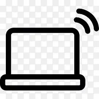 笔记本电脑信号图标-空若网 笔记本电脑信号图标-空若网