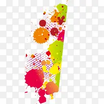 彩色墨迹效果矢量图-空若网 彩色墨迹效果矢量图-空若网