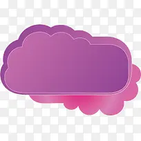 紫色花边标签-空若网 紫色花边标签-空若网