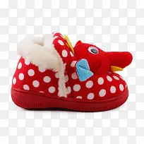 红色可爱冬季棉鞋-空若网 红色可爱冬季棉鞋-空若网