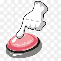 手指按按钮免扣素材-空若网 手指按按钮免扣素材-空若网