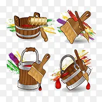 卡通油漆刷-空若网 卡通油漆刷-空若网