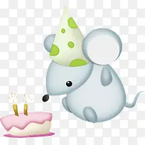 卡通老鼠吃蛋糕-空若网 卡通老鼠吃蛋糕-空若网