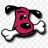 可爱小狗啃骨头-空若网 可爱小狗啃骨头-空若网