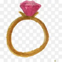 水彩 手绘 戒指-空若网 水彩 手绘 戒指-空若网