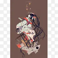 唯美东洋风动漫插画-空若网 唯美东洋风动漫插画-空若网