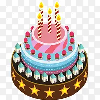 多彩卡通蛋糕-空若网 多彩卡通蛋糕-空若网