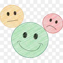多彩简约卡通笑脸-空若网 多彩简约卡通笑脸-空若网