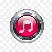 立体质感音乐乐符按钮-空若网 立体质感音乐乐符按钮-空若网