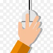 矢量卡通手指点击鼠标-空若网 矢量卡通手指点击鼠标-空若网