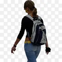 高清摄影背着旅行包的美女-空若网 高清摄影背着旅行包的美女-空若网