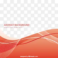 矢量红色曲线装饰图案-空若网 矢量红色曲线装饰图案-空若网