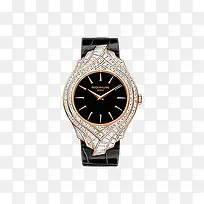 黑色镶钻百达翡丽女表-空若网 黑色镶钻百达翡丽女表-空若网