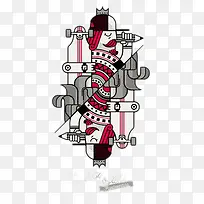 彩色双人头-空若网 彩色双人头-空若网