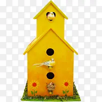 橙色漂亮小鸟鸟窝-空若网 橙色漂亮小鸟鸟窝-空若网