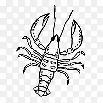 手绘龙虾-空若网 手绘龙虾-空若网