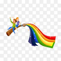 卡通人物彩色线条-空若网 卡通人物彩色线条-空若网