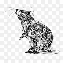 创意老鼠插画-空若网 创意老鼠插画-空若网