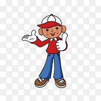 戴帽子点赞小人-空若网 戴帽子点赞小人-空若网