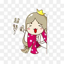 点赞的小女孩-空若网 点赞的小女孩-空若网