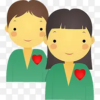 爱心人士png矢量素材-空若网 爱心人士png矢量素材-空若网