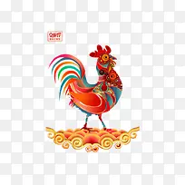 2017新年快乐装饰元素鸡年-空若网 2017新年快乐装饰元素鸡年-空若网