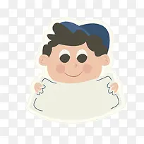 矢量卡通可爱男孩边框-空若网 矢量卡通可爱男孩边框-空若网