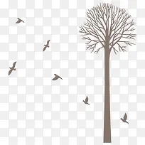 插画小树矢量-空若网 插画小树矢量-空若网