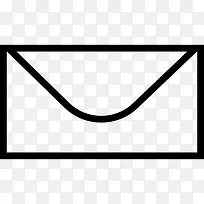 信封轮廓形状图标-空若网 信封轮廓形状图标-空若网