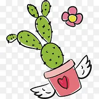 粉色翅膀花盆-空若网 粉色翅膀花盆-空若网